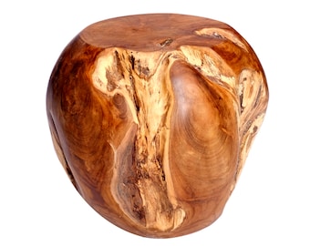 Teak wood stool round solid seat stool natural real wood stool teak wood stool heavy root stool root teak teak root side table