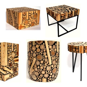 Driftwood stool side table driftwood root wood stool natural wood stool small root table flower stool footstool root wood furniture