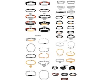 Bracelet en acier inoxydable avec gravure partenaire pour homme, argent, or, cœur, cuir noir, bracelet partenaire, bracelets d'amitié, bracelet d'amitié unisexe