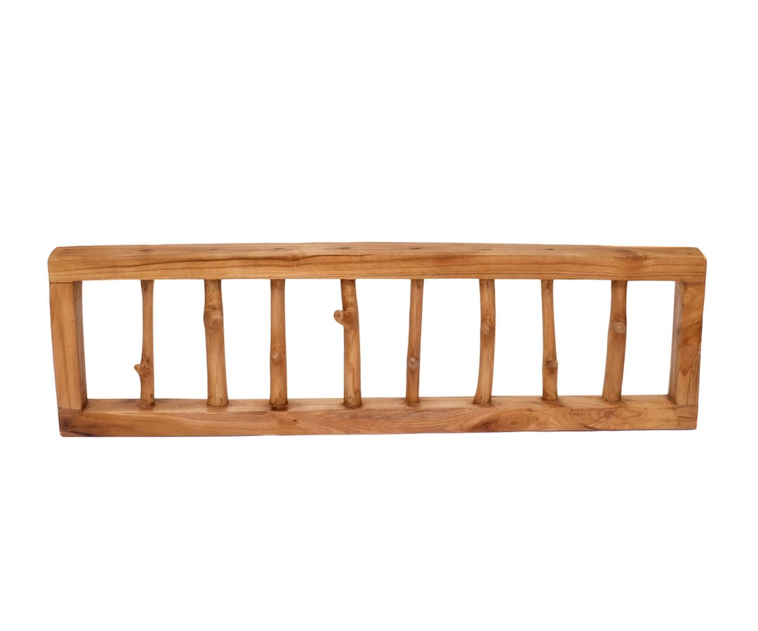 Wall Rack Teak Design Wall Coat Rack Made of Teak Wood Natural Coat Rack Branches With ...