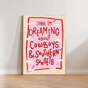 Country Music Fan Art Print | Music Print | A1 A2 A3 A4 A5 | Retro | Wall Art | Bedroom Decor