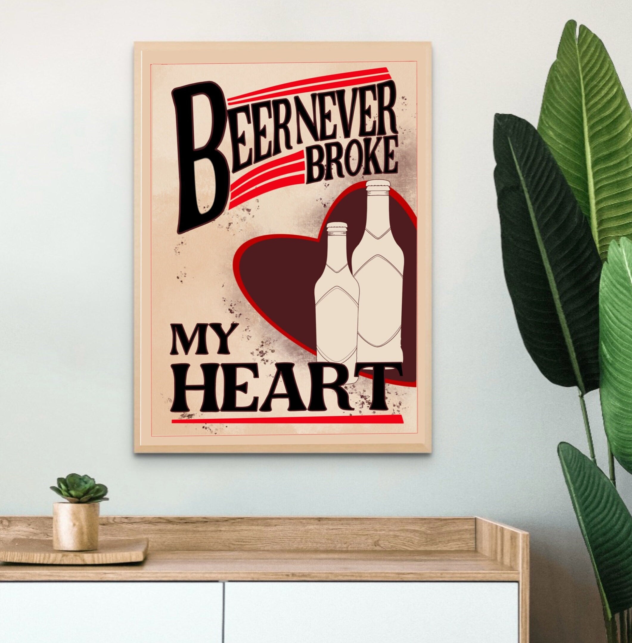Minitowz Beautiful Crazy Heart Shaped,Beautiful Crazy Poster, Without  Frame,Luke Combs Inspired Lyric,Wall Decor, Song Lyrics Poster, Wall Art,  Song Lyrics: Buy Online at Best Price in UAE 