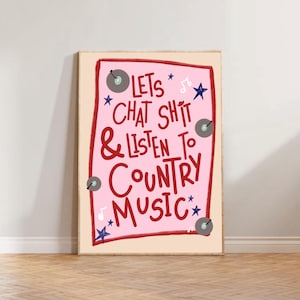 Country Music Lover Art Print