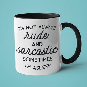 Taza de café sarcástica: refrán grosero y divertido