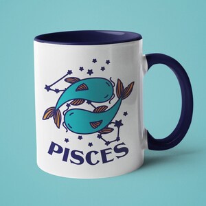 Zodiac Mug, Pisces Gift, Horoscope Mug, Zodiac Gift, Pisces