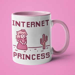Gamer Girl Mug, Mugs for Girls, Cute Coffee Mug, Internet Princess