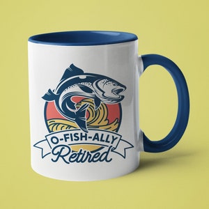 Retirement Fishing Gifts Funny Fishing Retirement Mug Retirement