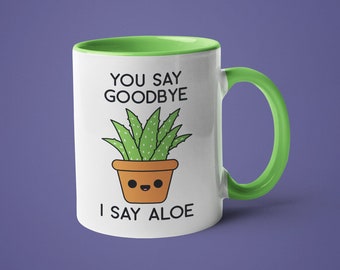 Funny Aloe Plant Mug: Plant Lover Gift