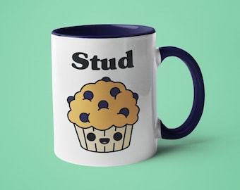 Stud Muffin Mug, Boyfriend Husband Gift, Anniversary Coffee Cup