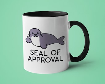 Seal of Approval Teacher Mug: Funny Gift for Educators