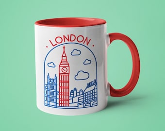 London Souvenir Mug: Big Ben Design, UK Travel Gift