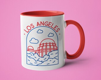 Los Angeles Mug: Souvenir Gift with Iconic Skyline