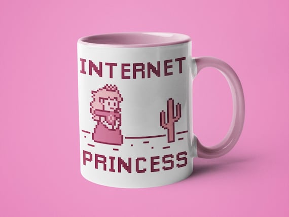 Gamer Girl Coffee Mug: Internet Princess, Funny Gift
