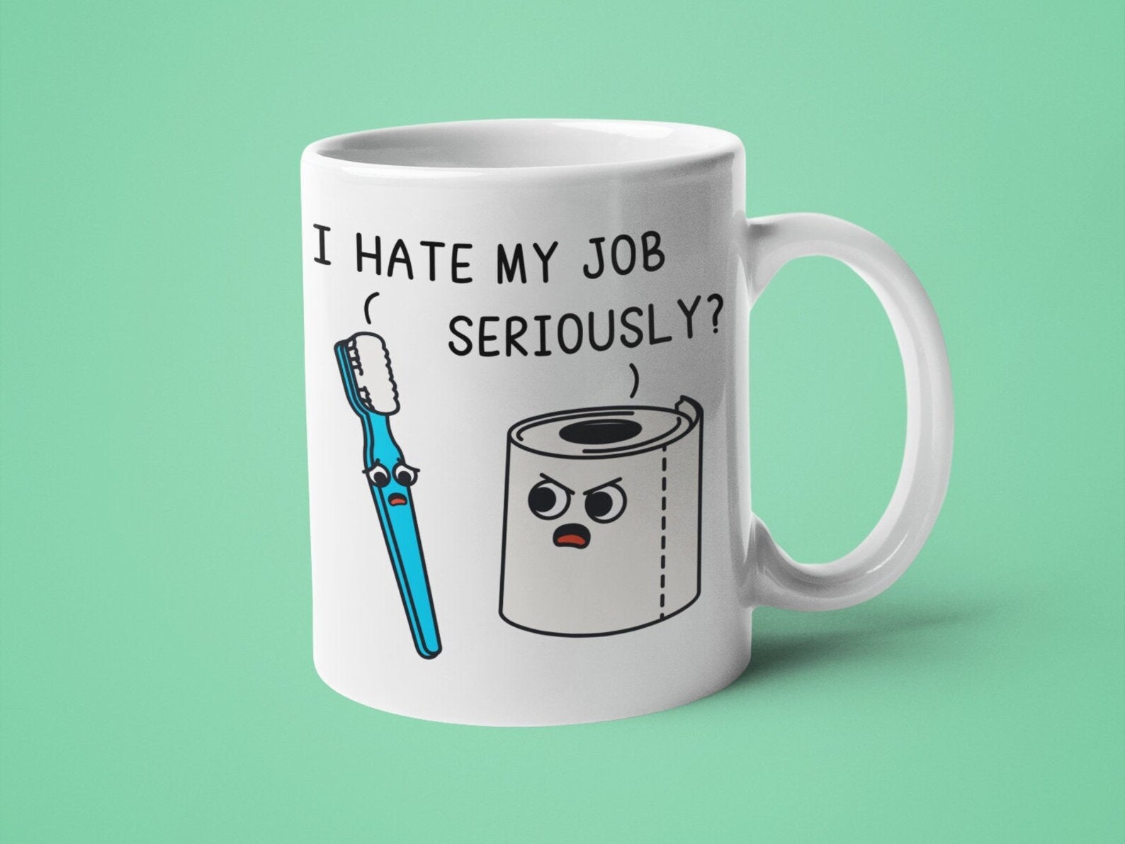 Funny Mug Joke Mug Gift for Boss Mug for Coworker I Hate Etsy