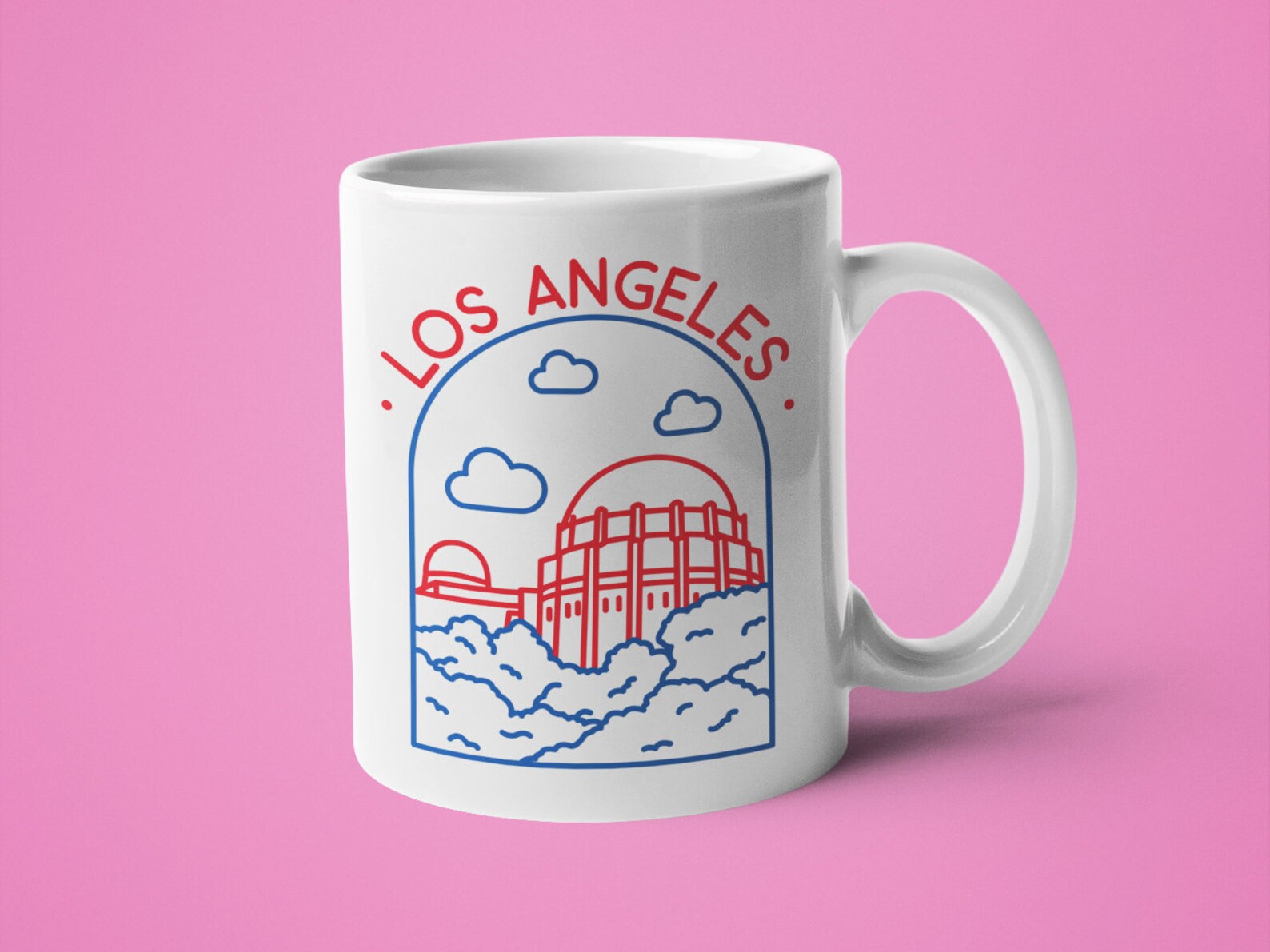 Los Angeles Mug Los Angeles Gift Souvenir Gift Souvenir Etsy