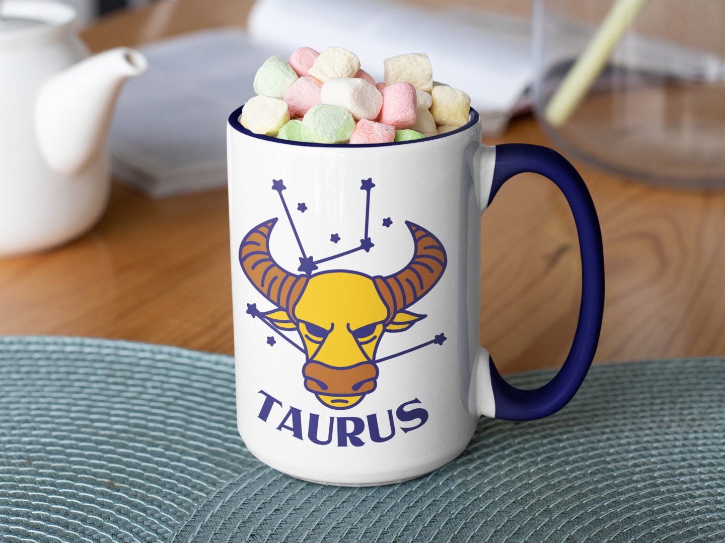 Zodiac Mug Taurus Gift Horoscope Mug Zodiac Gift Taurus Etsy