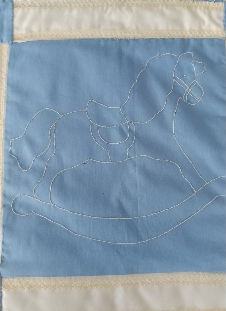 Rocking Horse Baby Quilt Etsy