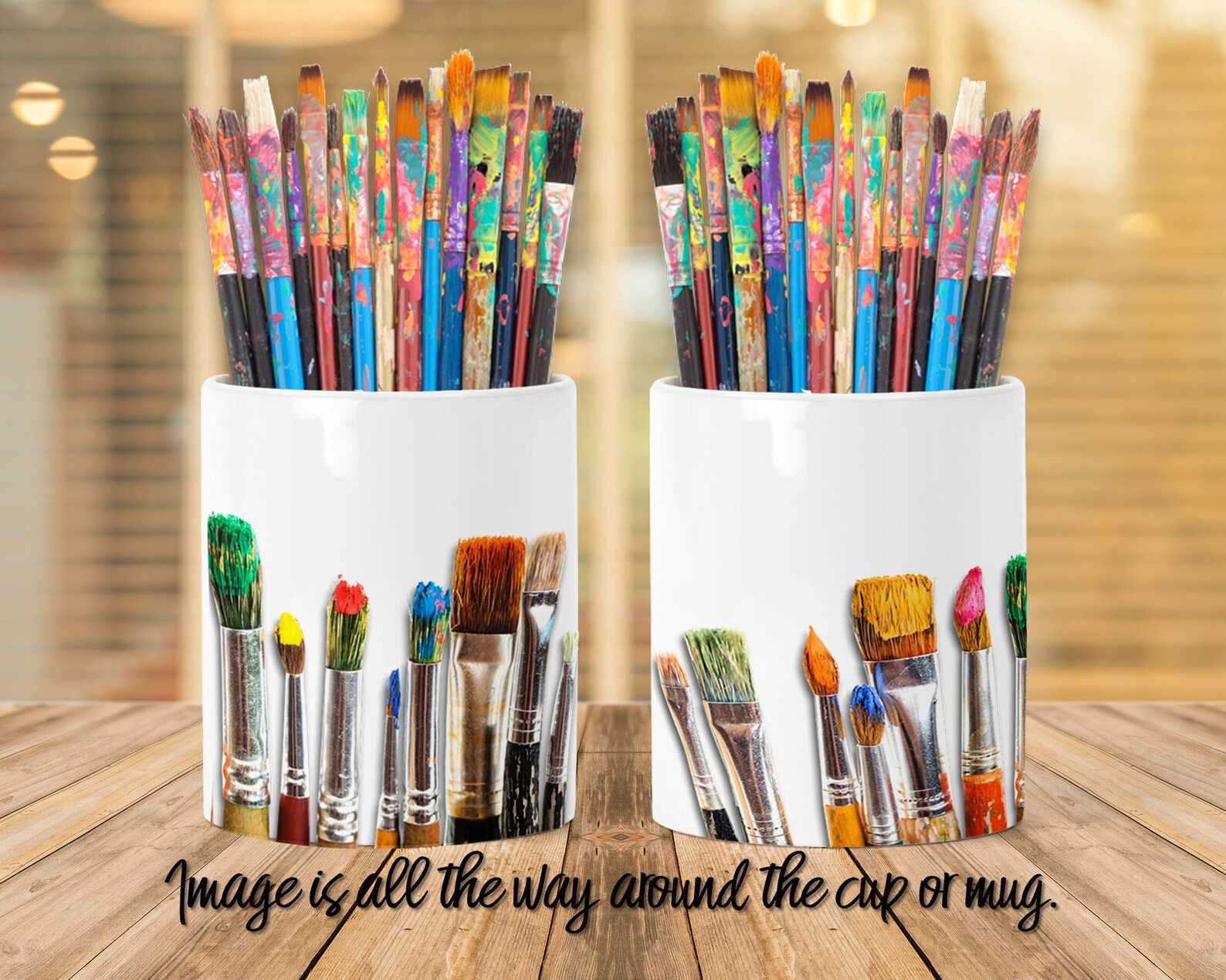 Paint Brush Holder Artist Tool Cup Paintbrush Mug Etsy