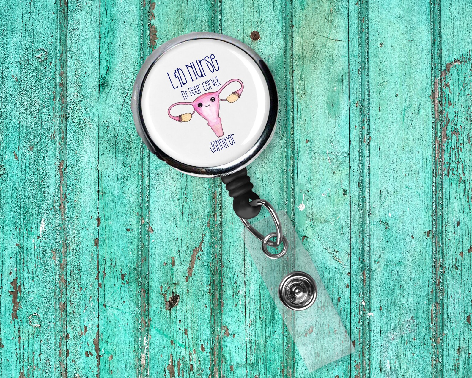 L & D Nurse at Your Cervix Ob/gyn Badge Reel for Nurse All - Etsy