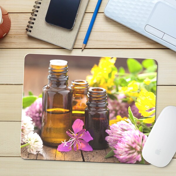 Aromatherapy Essential Oil Mouse Pad, Cosmetology Spa Massge Therapy Mousepad for Office School, Gift for Her, Metaphysical Gift