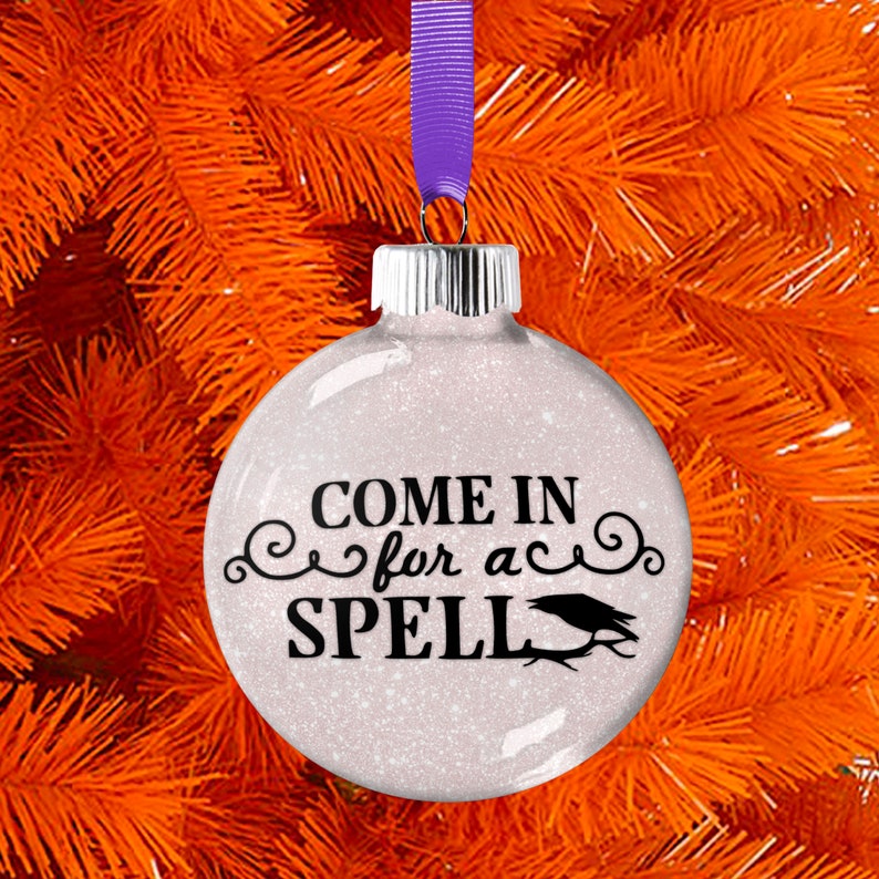 Halloween Witch Spell Ornament Hanging Haunted Bauble Etsy