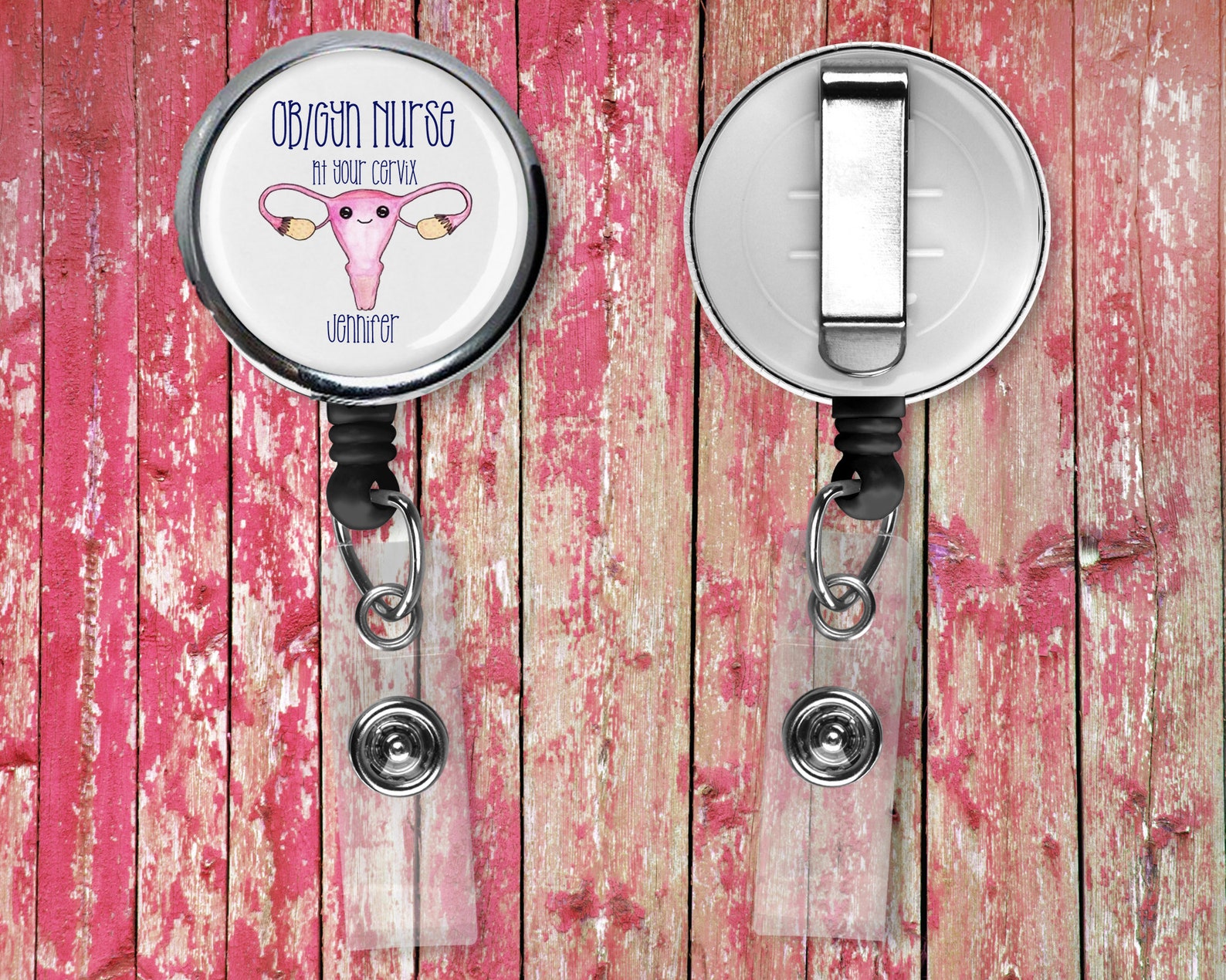 Ob/gyn Nurse at Your Cervix Ob/gyn Nurse Badge Reel Labor & - Etsy