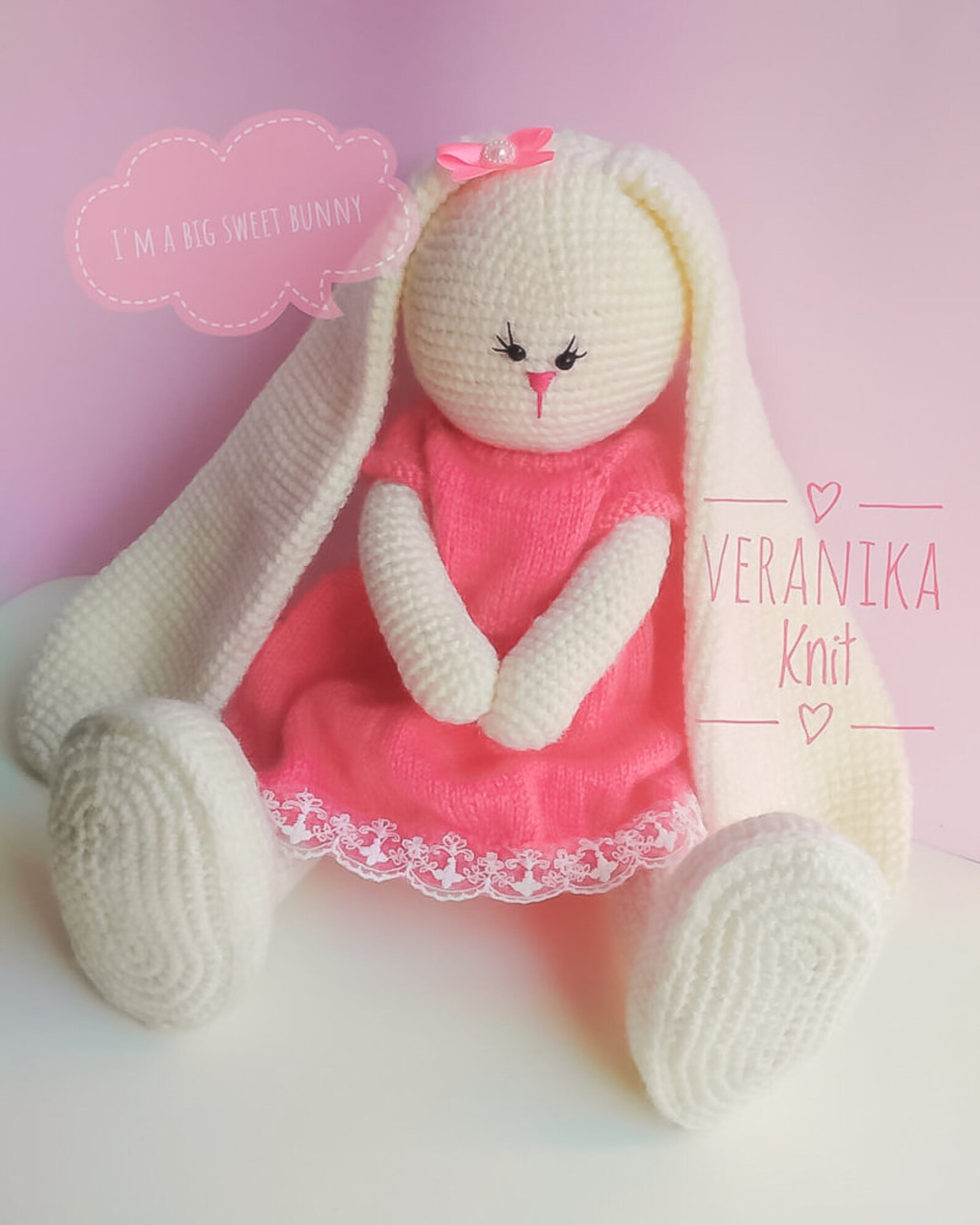 Crochet Bunny READY TO SHIP Big Yellow Rabbit 29 Inchs With Etsy