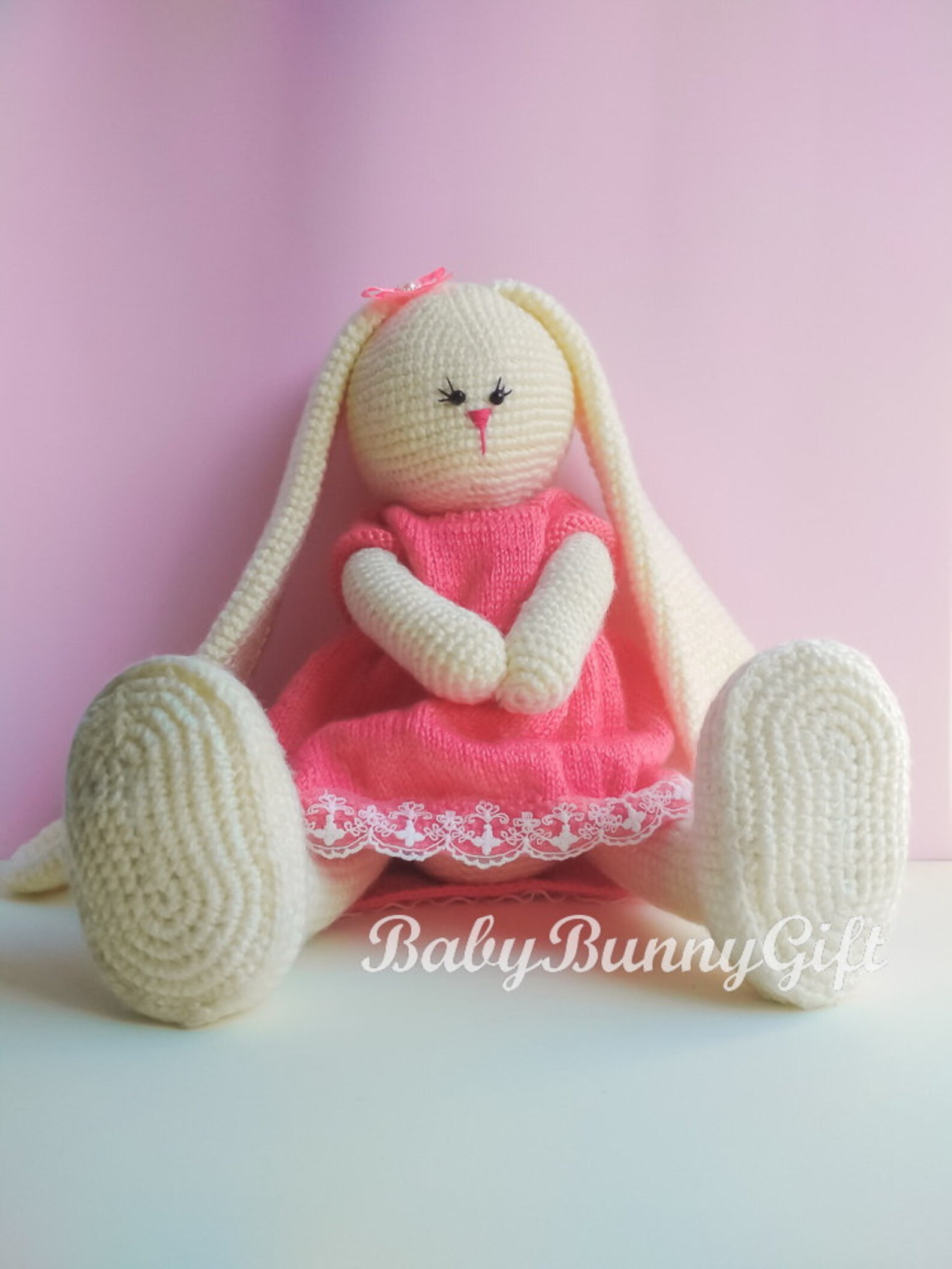 Crochet Bunny READY TO SHIP Big Yellow Rabbit 29 Inchs With Etsy
