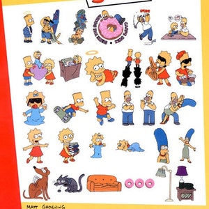 contour du visage de Bart Simpson