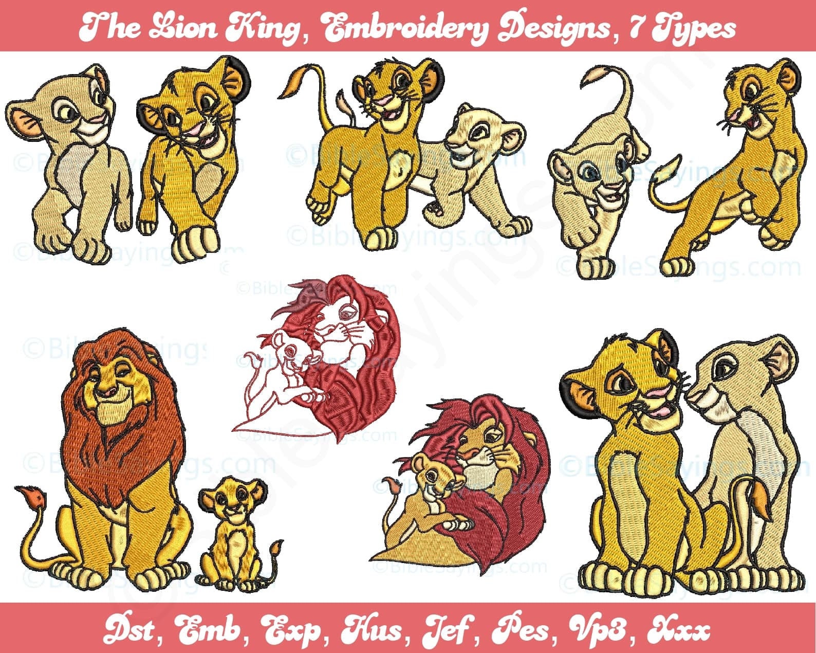 The Lion King Iron on Patch, Patches, Patches Iron on ,embroidered