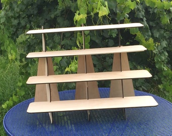 Extra Support Four Tier Wooden Shelf