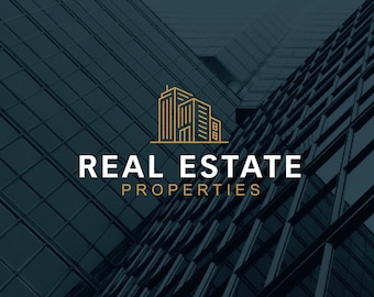 Real estate premade logo design. Property logo template. Real estate properties logo. Commercial real estate logo. Architect logo design