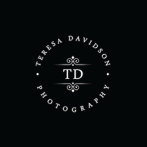 Premade logo design with initials. Wedding logo instant download, Round circle logo with initials. Circle logo template, Photography logo.