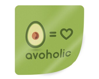 Avocado sticker. Avocado vinyl sticker. Funny avocado sticker. Avocado lover gifts. Avocado design. Avocado label. Vegan lover sticker.