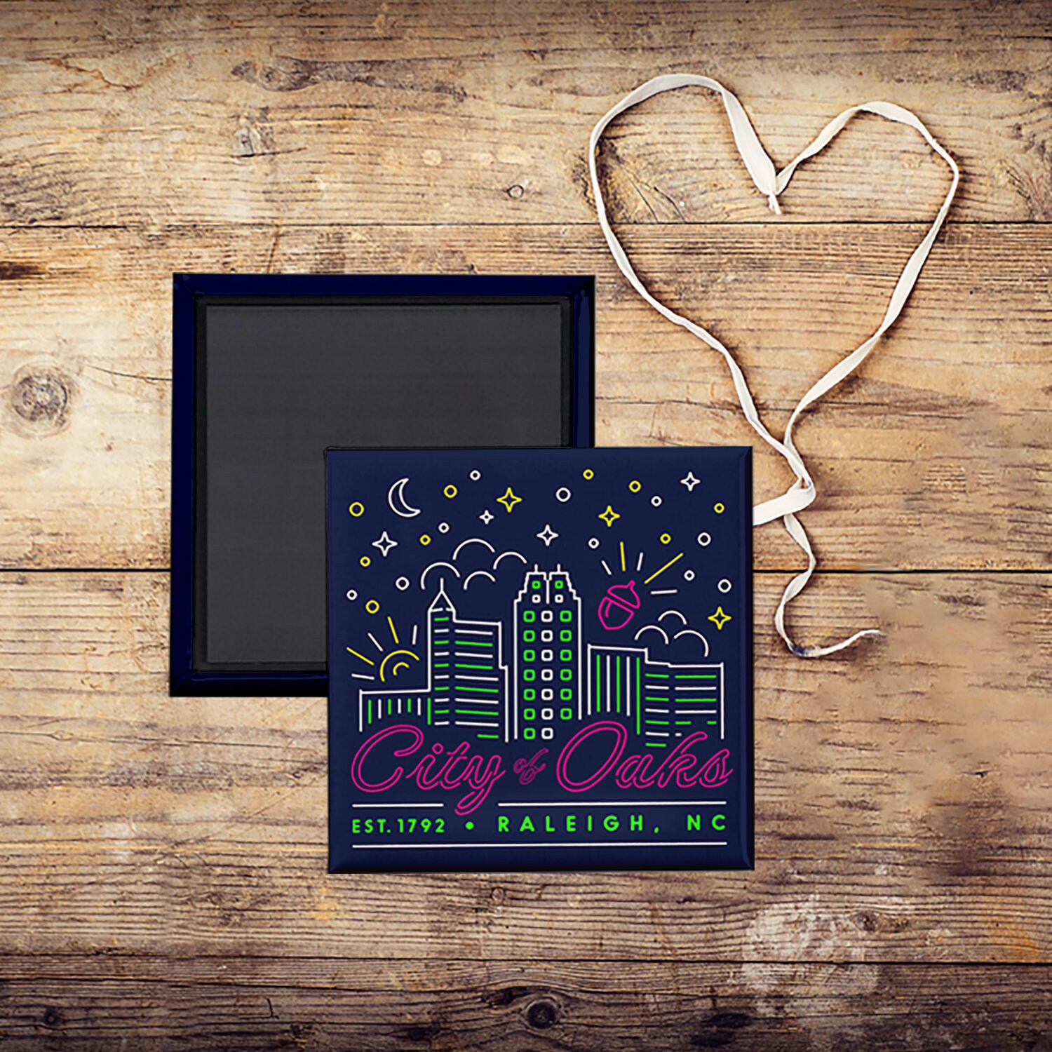 Raleigh: City of Oaks Magnet. Raleigh Skyline. Raleigh, NC. North ...