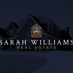 Premade real estate logo design. Real estate property logo. Real estate logo template. Residential logo. House home property logo.
