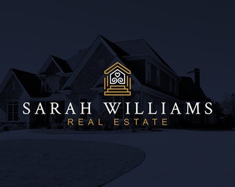Premade real estate logo design. Real estate property logo. Real estate logo template. Residential logo. House home property logo.