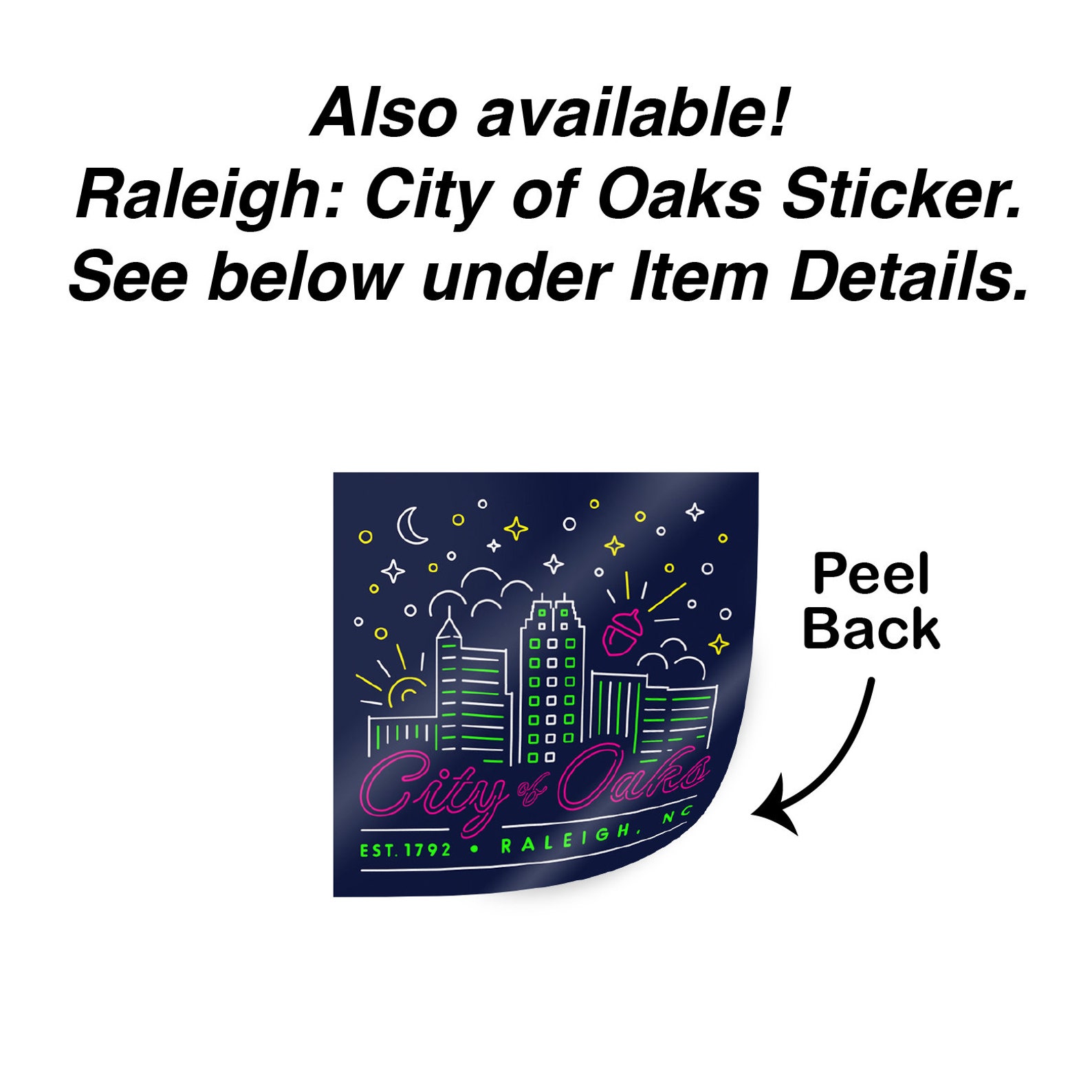 Raleigh: City of Oaks Magnet. Raleigh Skyline. Raleigh, NC. North ...