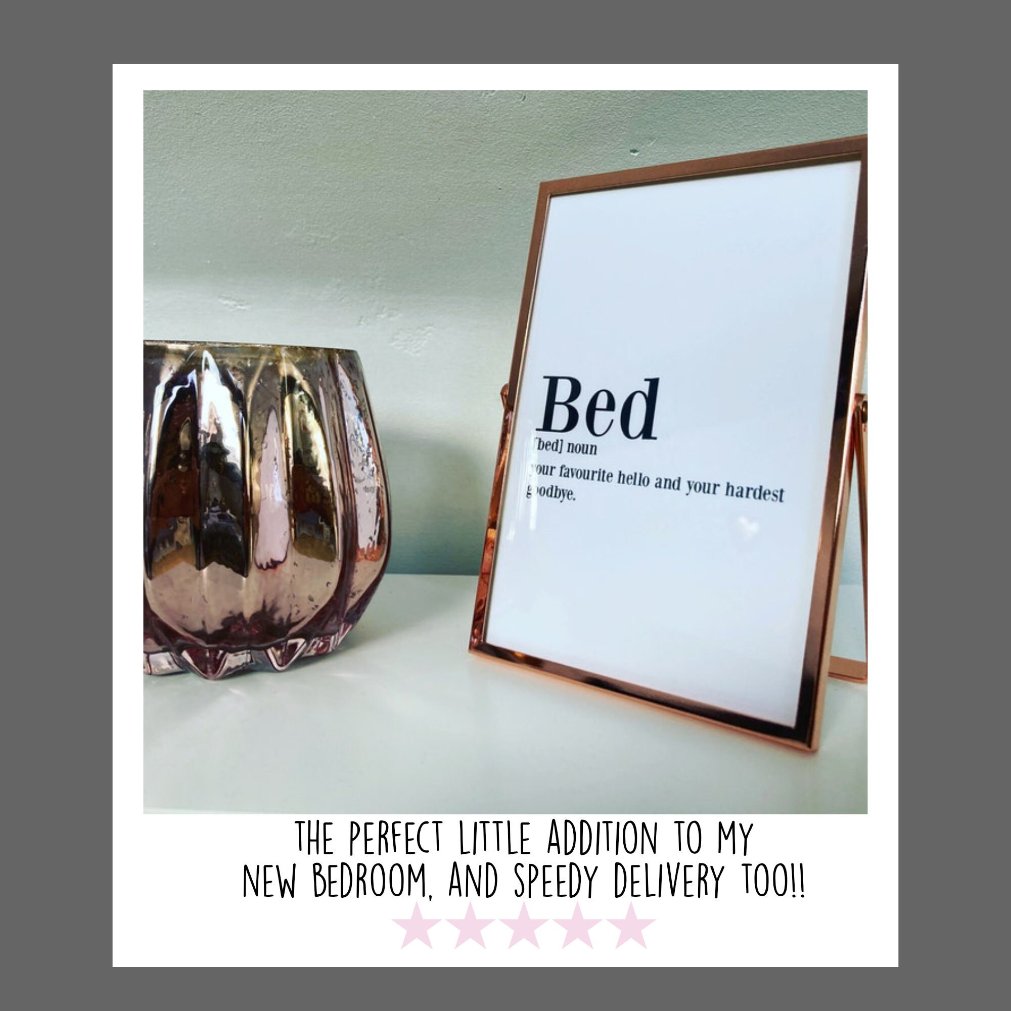 Bed Definition Print Bedroom Print Over the Bed Sign Etsy UK