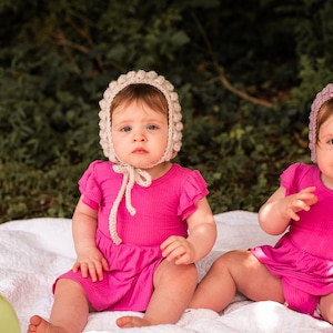 Baby bonnet | Bobble Pixie Bonnet | Pixie Bonnet