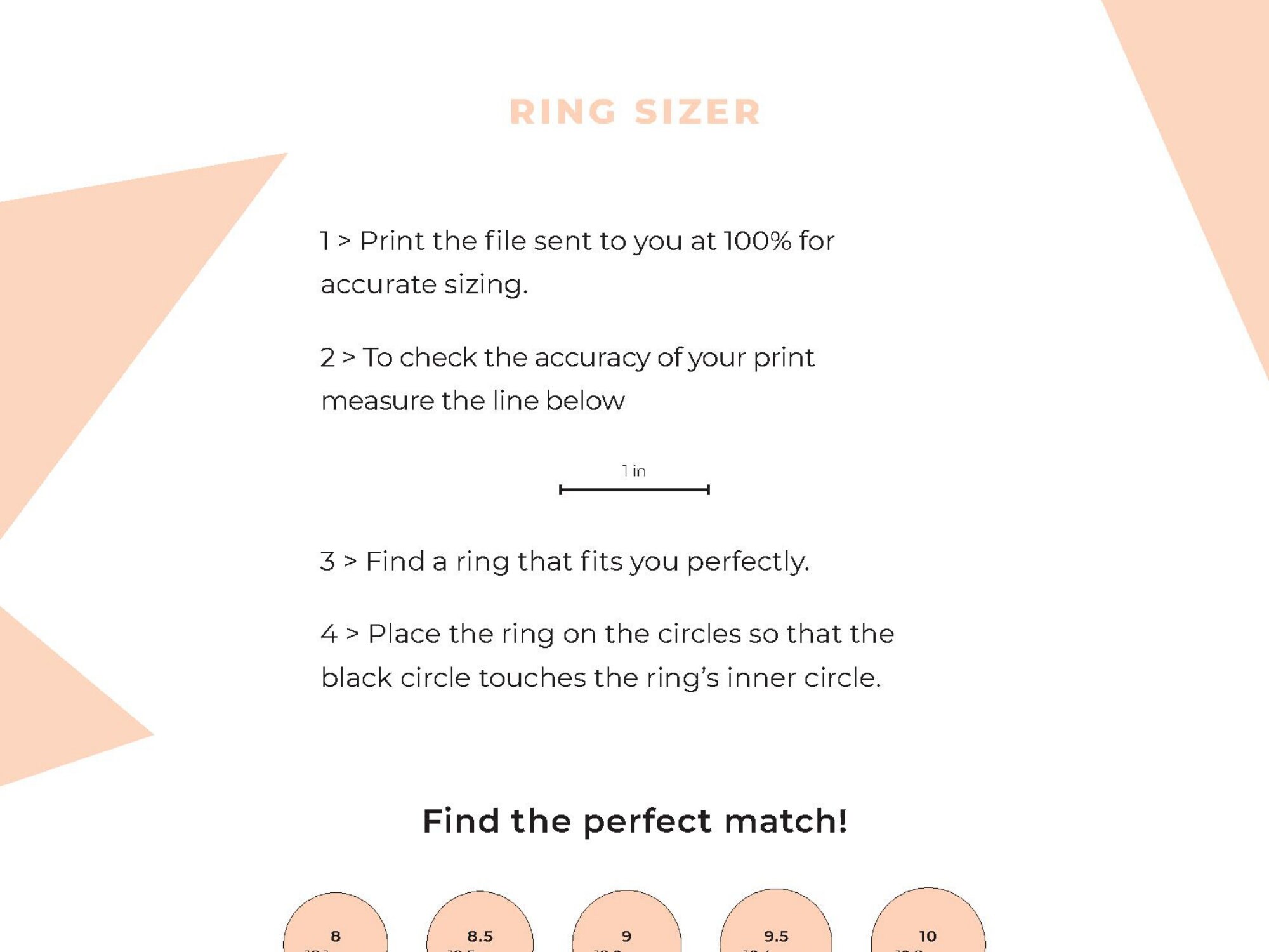 printable big sizes ring sizer digital download pdf etsy uk