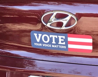 Vote: Your Voice Matters Bumper Magnets