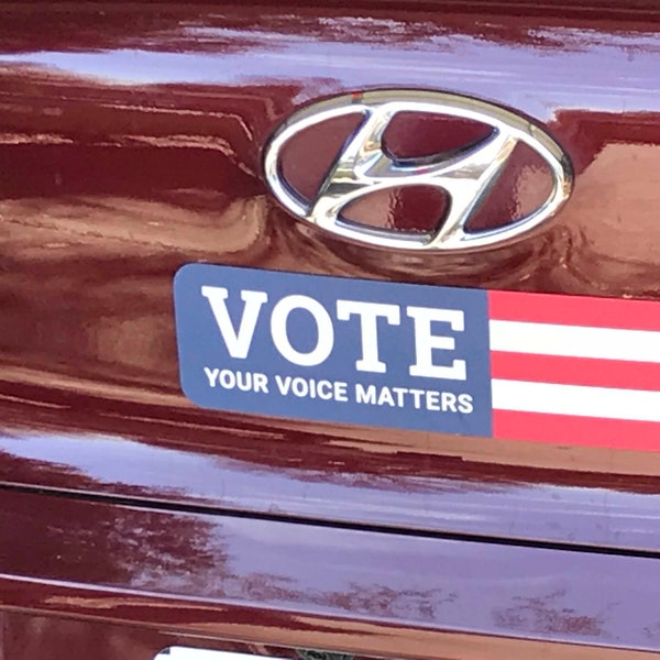 Vote: Your Voice Matters Bumper Magnets