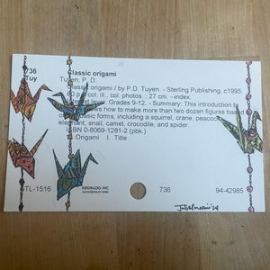 Origami Akwarela Ilustracja Karta Katalog Sztuka