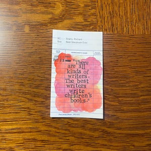 Richard Scarry Storybook original watercolor artwork and literary quote