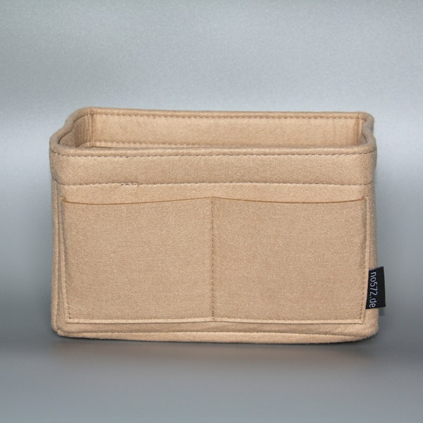 Pocket insert passend voor Louis LV Neverfull MM Organizer NELE beige pocket organizer felt felt bag bagbutler