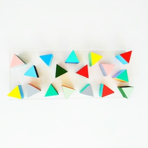 Modern wood wall art, Triangles wood art. ©3D art, Wooden mosaic, wall decor, Wall hanging, wall decor Contemporary art, home wall decor.