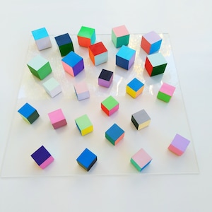 Arte de pared de madera 3D: mosaico cúbico flotante moderno