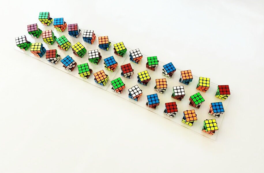 Unique Rubiks Cube Wall Art. Magic Cube Puzzle Wall Piece.modern 3d  Sculpture. Retro Vintage Toy Rubik. This Piece is INTERACTIVE© -  Sweden