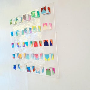 Acrylic block sculpture
Handmade wall art